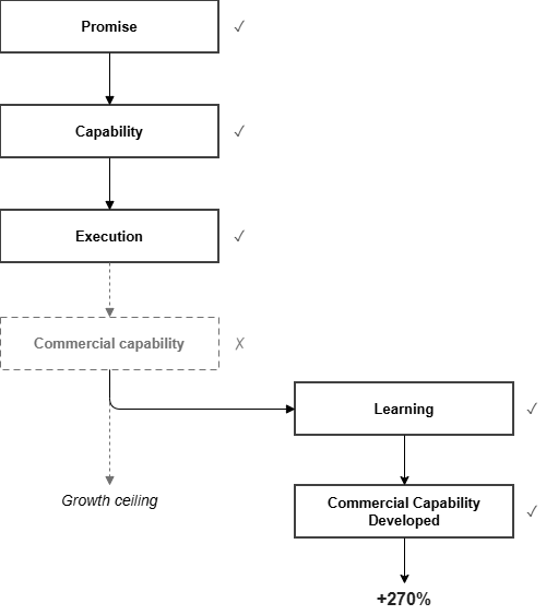 Figure 3. Capability expanded. Promise unchanged.